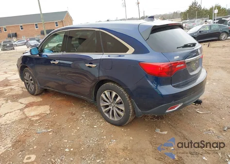 2015 Acura Mdx Technology Package из США, поврежденный, VIN 5FRYD4H42FB013220
